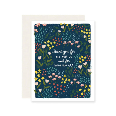 Who You Are Thank You Card - Lemon And Lavender Toronto