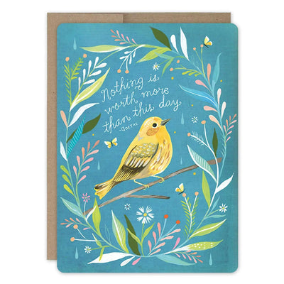 Wildflower Bird Birthday Card - Lemon And Lavender Toronto