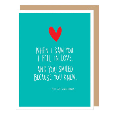 William Shakespeare Quote Love/Anniversary Card - Lemon And Lavender Toronto