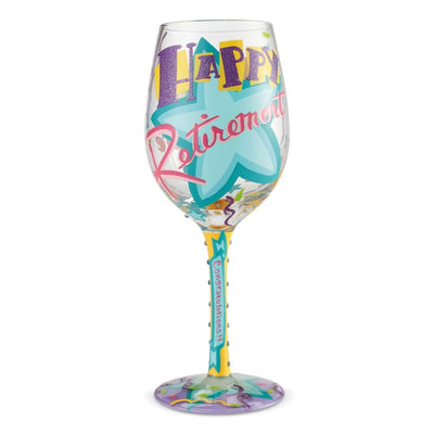Wine Glass Happy Retirement - Lemon And Lavender Toronto