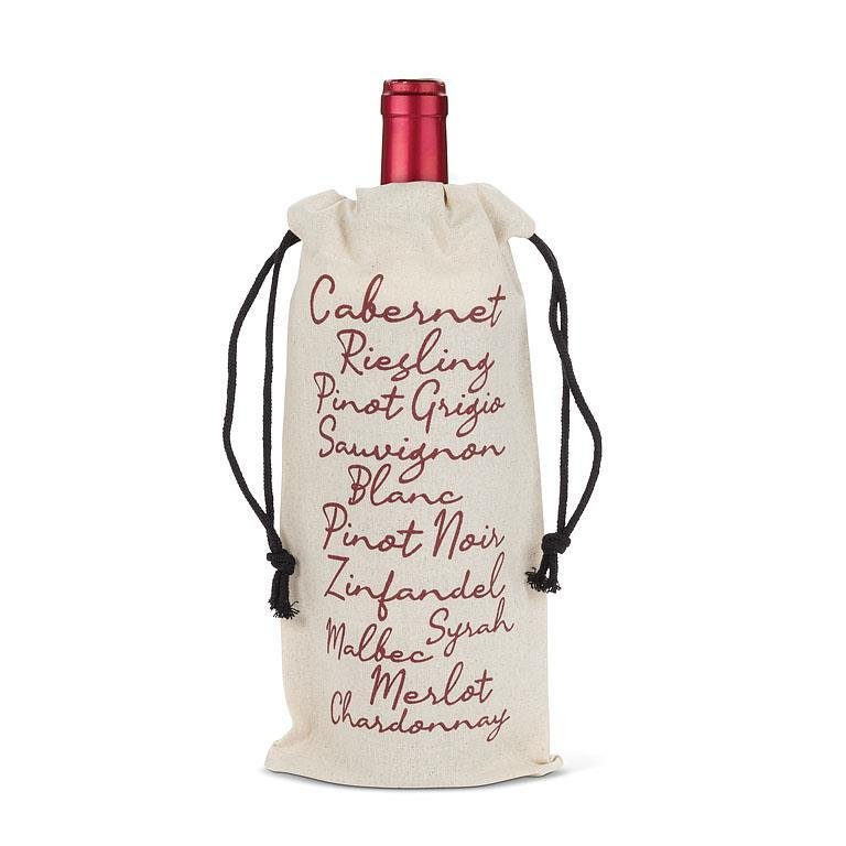 Wine Types Bottle Tote - Lemon And Lavender Toronto