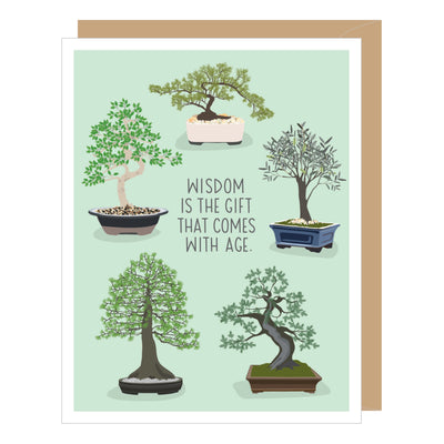 Wisdom is the gift that comes with Age Birthday- Card - Lemon And Lavender Toronto