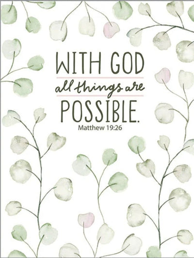 With God All Things are Possible - Blank Card - Lemon And Lavender Toronto