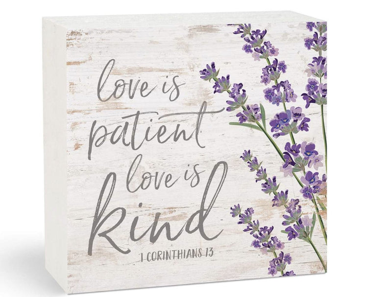 Wooden Block Lavender Pattern - Lemon And Lavender Toronto