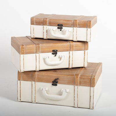 Wooden Briefcases - Set of 3 - Lemon And Lavender Toronto