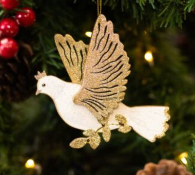 Wooden Dove Ornament - Lemon And Lavender Toronto
