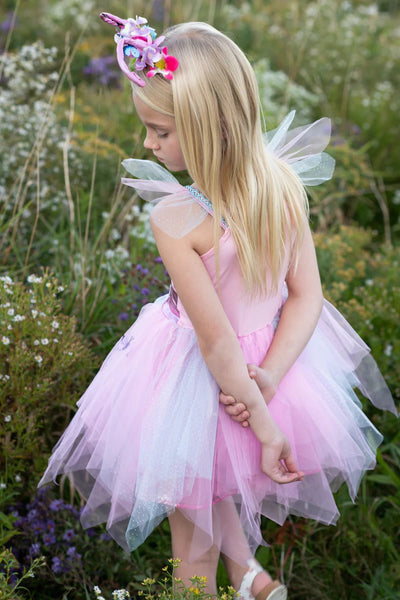 Woodland Butterfly Dress & Headpiece - Lemon And Lavender Toronto