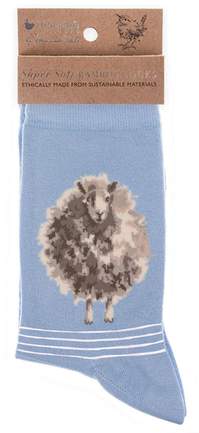 'Wooly Jumper' Sheep Socks - Wrendale - Lemon And Lavender Toronto