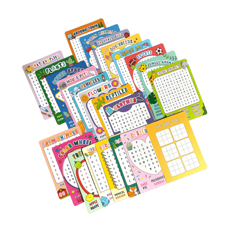 Word Search Activity Cards - Lemon And Lavender Toronto