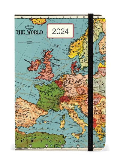 World Map 2024 Weekly Planner - Lemon And Lavender Toronto