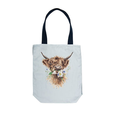 Wrendale Canvas Tote bag Daisy Coo Cow - Lemon And Lavender Toronto