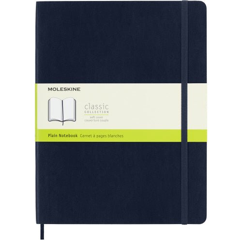 XL Plain Notebook Soft Cover Sapphire Blue - Lemon And Lavender Toronto