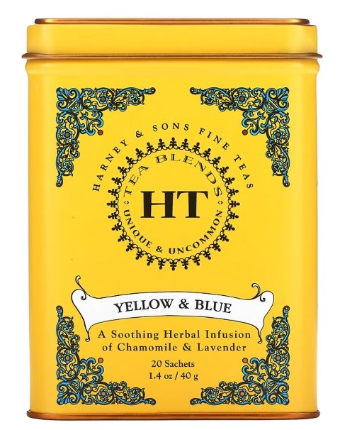 Yellow & Blue 20 Sachet - Harney & Sons - Lemon And Lavender Toronto