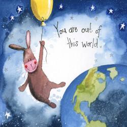 You are out of this World- Mini Card - Lemon And Lavender Toronto
