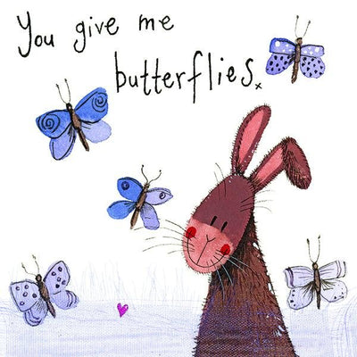 You Give me Butterflies - Mini Card - Lemon And Lavender Toronto