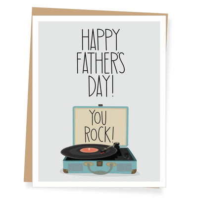 You Rock Vinyl Record Father's Day Card - Lemon And Lavender Toronto